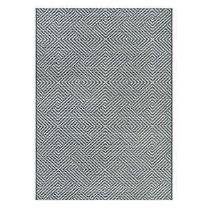 7' x 10' Better Homes & Gardens Woven Geo Outdoor Rug (Blue) $19.80 & More