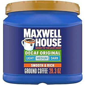 29.3-Oz Maxwell House Ground Coffee (Decaf Original, Medium Roast) $7.45 w/ Subscribe & Save