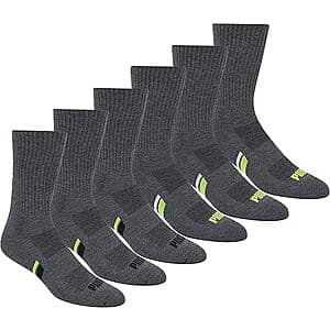 6-Pk Men's Puma Athletic Crew Socks (Size 10-13) From $8.20