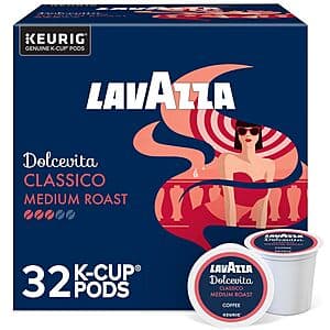Select Accounts: 32-Ct Lavazza Keurig K-Cup Coffee Pods (Dolcevita Classico) $11.20 w/ S&S