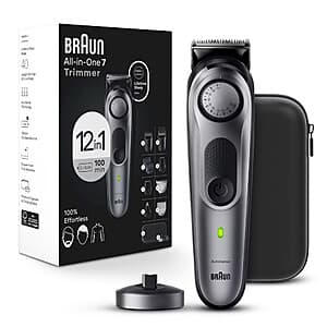 Braun Series 7 AiO7440 Rechargeable 12-in-1 Body, Beard & Hair Trimmer $66 + Free S&H