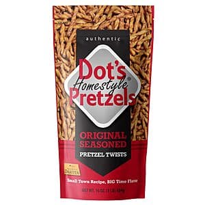 16-Oz Dot's Homestyle Pretzels (Original, Cinnamon Sugar, Honey Mustard or BBQ) 3 for $13.10 w/ Subscribe & Save