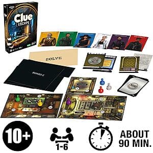 Clue Escape: The Midnight Hotel Mystery Board Game $10.20