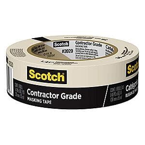 1.41'' x 60.1 Yd Scotch General Purpose Contractor Grade Masking Tape $3
