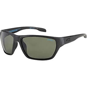 O'Neill polarized sunglasses featuring recycled mineral glass lenses in wrap and square sport styles.