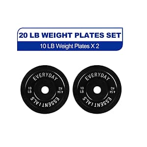 10-lb Pair BalanceFrom Olympic Bumper Plate (Black, 20-lb Total) $10
