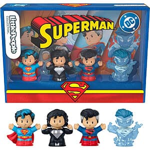 4-Pc Little People Superman Through The Ages Mini Figure Toy $10.45 + Free S&H