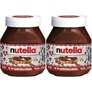 2-Pack 26.5oz. Nutella Chocolate Hazelnut Spread w/ Cocoa $9.15