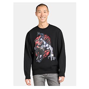 Marvel Venom Men's Graphic Print Sweatshirt with Long Sleeves $7.90