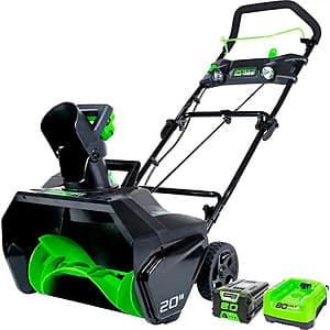 Greenworks 80V 20” Cordless Brushless Snow Blower w/ 4.0Ah & 2.0Ah Batteries + Charger $250 + Free Shipping