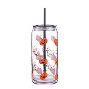20-Oz Way to Celebrate Glass Can Sipper (Skeleton, Ghost or Pumpkin) $1