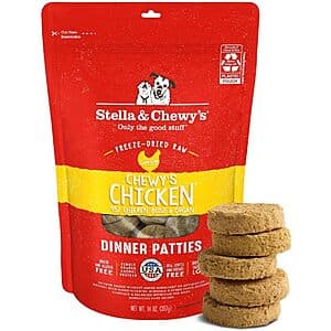 Select Accts: 14-Oz Stella & Chewy's Freeze-Dried Raw Dinner Patties (Chicken) $12 w/ S&S