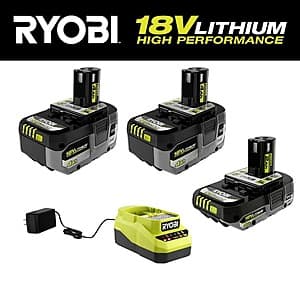 Ryobi One+ 18V HP 1x 2Ah + 2x 4.0Ah Batteries + Charger $129 + Free Shipping