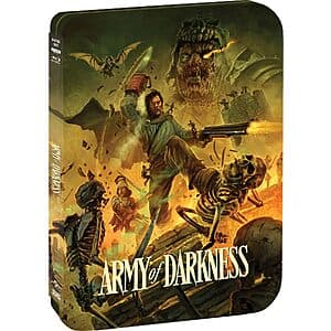 Army of Darkness Limited Edition Steelbook (4K Ultra HD + Blu-ray) $16