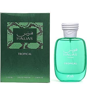 100ml Rasasi Hawas Tropical Eau De Parfum Spray for Men $27.30