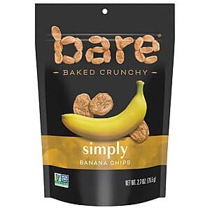 2.7-Oz Bare Baked Crunchy Simply Banana Chips $3