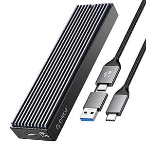 ORICO USB 3.1 10Gbps to M.2 NVMe SSD Enclosure $10.50