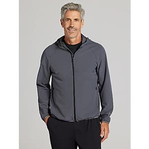 Awearness Kenneth Cole Men's Performance Hooded Jacket (Black or Charcoal) from $17 + Free S&H