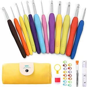 41-pc iKumar Crochet Hooks Set w/ Storage Case $7