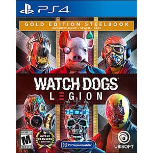 Watch Dogs: Legion Gold Edition SteelBook (PS4/PS5 or Xbox Series X/Xbox One) $24 + Free Shipping