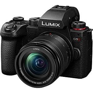 Panasonic LUMIX G9II Mirrorless Camera w/ LUMIX ASPH 12-60mm F3.5-5.6 Lens $1300 + Free S/H