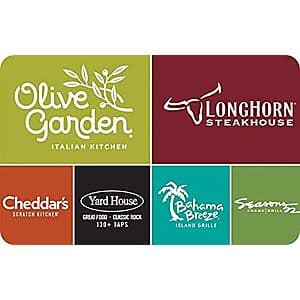 $50 Darden Multi-Brand eGift Card (Digital Delivery) $40