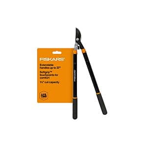 Fiskars 24.5" - 37" Extendable Loppers for Tree Trimming $20