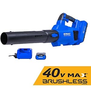Kobalt Gen4 40V 520-CFM 120-MPH Handheld Leaf Blower w/ 4Ah Battery & Charger $99 + Free S/H