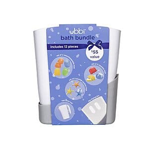 Ubbi Bath Toy & Drying Bin Bundle w/ 10 Bath Toys $12.40