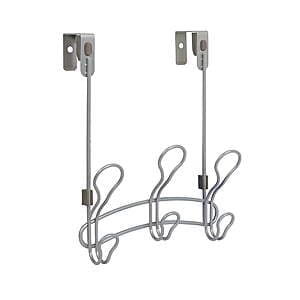 Mainstays SnugFit 3-Hook Over-the-Door Towel and Robe Rack (Satin Nickel) $4.95