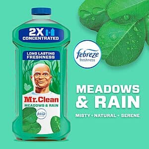 41oz. Mr. Clean All Purpose Household Liquid Cleaner (Meadows & Rain) $3.70 w/ Subscribe & Save