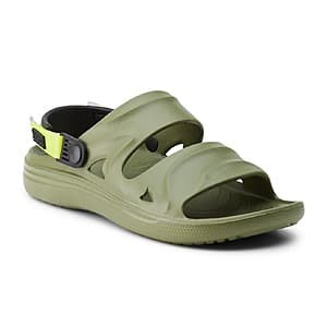 Rugged Shark Men's Slip-On Adventure Sport Sandal (Olive Green) $8.85