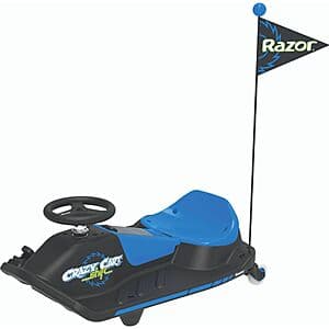 Razor 12V Crazy Cart Shift Electric Drifting Go Kart (Blue/Black) $107 + Free S&H