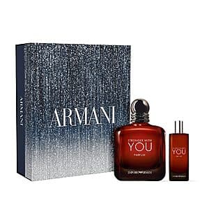 2-Piece Armani Beauty Men's Stronger With You Parfum Set (Full & Travel Sized) $87 + Free Shipping
