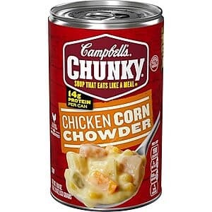 18.8-Oz Campbell's Chunky Soup (Chicken Corn Chowder) $1.40 w/ Subscribe & Save