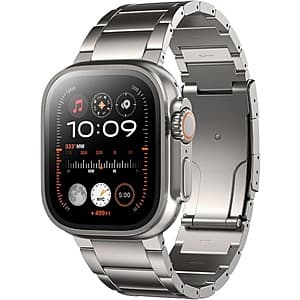 LULULOOK Titanium Watch Band Compatible w/ Apple Watch Ultra 3, Series 11-7 $36 + Free Shipping