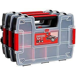 3-Pk 10-Compartments Craftsman Small Parts Organizer $13.10