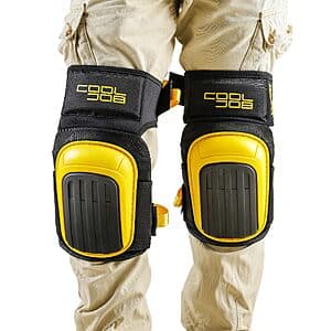 COOLJOB Men's Heavy Duty Anti-Slip Cap Gel & Foam Cushion Knee Pads $11