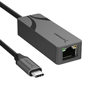 SABRENT USB Type C to 2.5 Gbps Ethernet Adapter $16