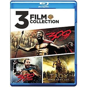 3-Film Collection: 300 + 300: Rise of an Empire + Troy (Blu-ray) $8.55
