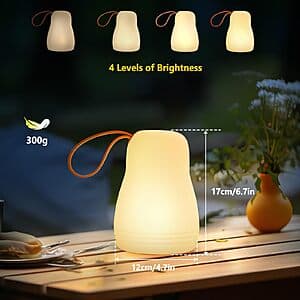 Gewiny Portable Outdoor 3000k LED Rechargeable Camping Light $11.70