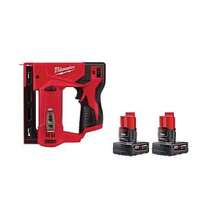 Milwaukee M12 3/8" 12V Crown Stapler w/ 2x 4Ah Batteries $150 + Free Pickup