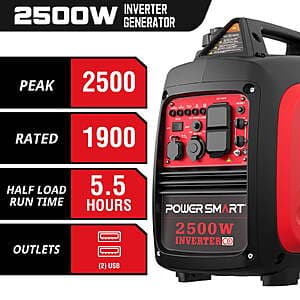 PowerSmart 2500W 4-Stroke OHV Portable Engine Inverter Gas Generator $300 + Free S/H