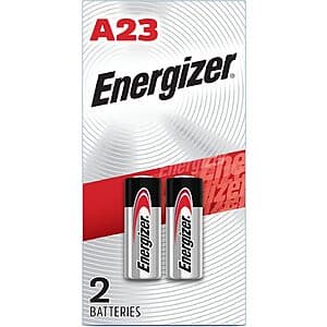 2-Ct Energizer A23 Alkaline Batteries $1.80