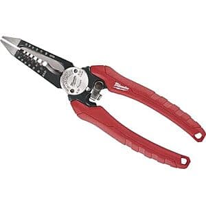 7.75" Milwaukee Combination Electricians 6-in-1 Wire Strippers Pliers $14.95