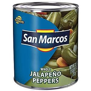 26-Oz San Marcos Whole Jalapeno Peppers $1.50 w/ Subscribe & Save