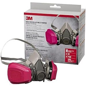 Prime: 3M Odor/Particulate Multi-Purpose Reusable Respirator OV Cartridge/P100 Filter $27.40 + Free S&H