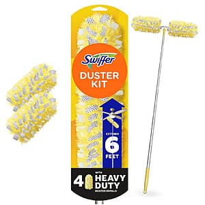 Swiffer Heavy Duty Starter Duster Kit with 6' Super Extendable Handle + 4 Refills $9 + Free Store Pickup ($10 Minimum)