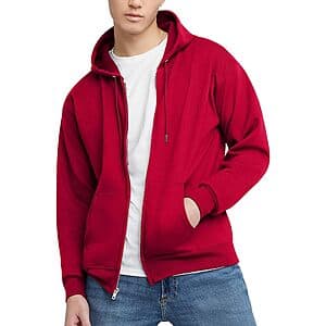 Hanes Men's Full-Zip Eco-Smart Hoodie (Various Colors) $10