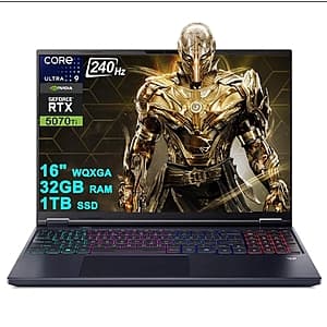 Refurb Acer Predator Helios Laptop: Ultra 9 275HX, 16" OLED 1600p 240Hz, 5070 Ti $1275.95 + Free Shipping